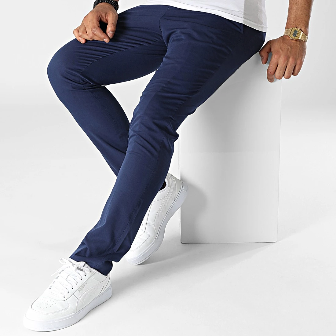 De gros 💯 Pantalon Chino Slim Franco Bleu Roi de Jack And Jones ✔️ 3 De gros 💯 Pantalon Chino Slim Franco Bleu Roi de Jack And Jones ✔️ – Image 3