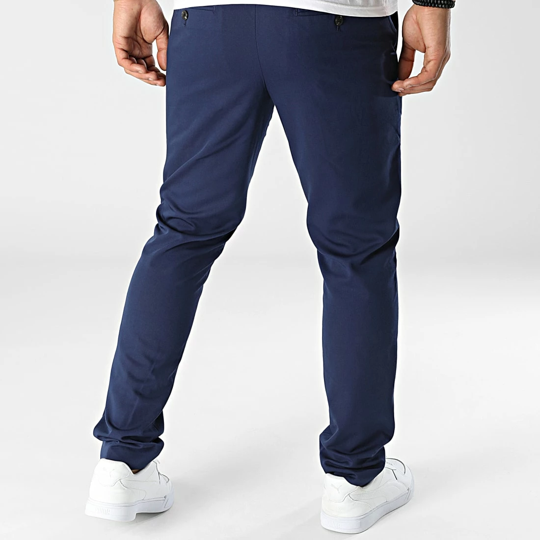 De gros 💯 Pantalon Chino Slim Franco Bleu Roi de Jack And Jones ✔️ 4 De gros 💯 Pantalon Chino Slim Franco Bleu Roi de Jack And Jones ✔️ – Image 4