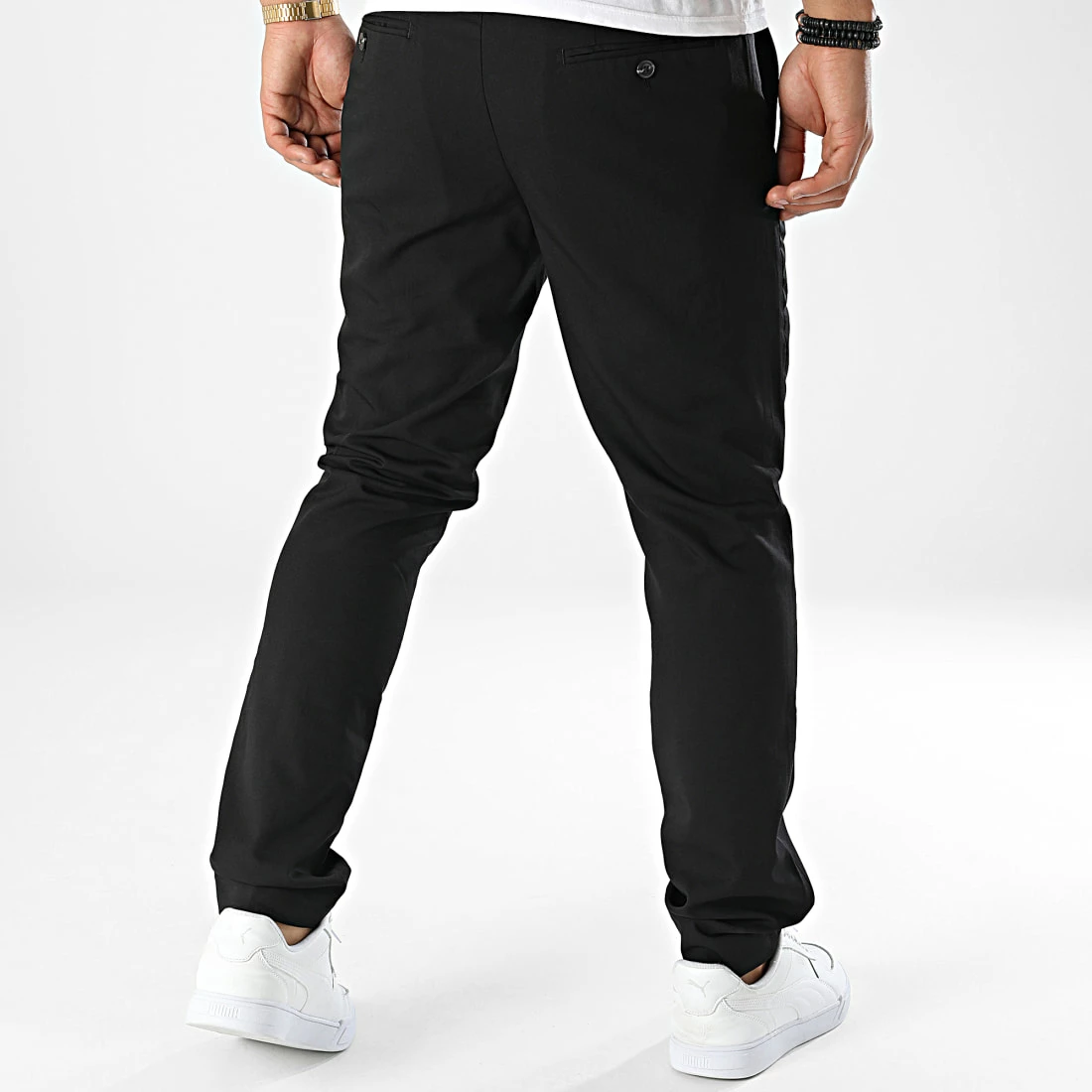 Budget 👍 Pantalon Chino Slim Franco Noir de Jack And Jones ✨ 4 Budget 👍 Pantalon Chino Slim Franco Noir de Jack And Jones ✨ – Image 4