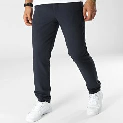 Meilleure vente 🔥 Pantalon Chino Slim Franco Bleu Marine de Jack And Jones 🤩