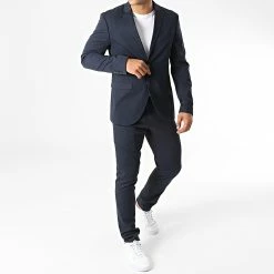 Vente flash ⌛ Ensemble Costume 2 Pièces Franco Bleu Marine de Jack And Jones 👍