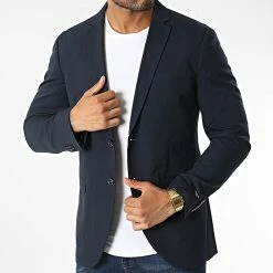 Acheter 😉 Veste Blazer Franco Bleu Marine de Jack And Jones 🔥