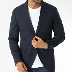 Acheter 😉 Veste Blazer Franco Bleu Marine de Jack And Jones 🔥 -Jack And Jones Soldes jack and jones 341775 12199891 DARK NAVY 20221020T144907 03