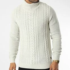 Budget 👍 Pull Col Roulé Craig Beige de Jack And Jones 👍