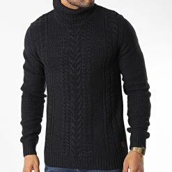 Meilleure affaire 👍 Pull Col Roulé Craig Bleu Marine de Jack And Jones 😍