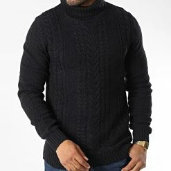 Meilleure affaire 👍 Pull Col Roulé Craig Bleu Marine de Jack And Jones 😍 -Jack And Jones Soldes jack and jones 341889 12220811 NAVY BLAZER 20221020T144535 03