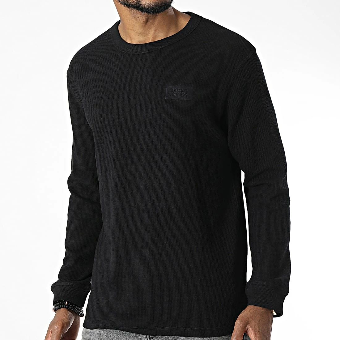 Remise ✨ Tee 👕 Shirt Manches Longues 12213918 Noir de Jack And Jones 🎉 3 Remise ✨ Tee 👕 Shirt Manches Longues 12213918 Noir de Jack And Jones 🎉 – Image 3