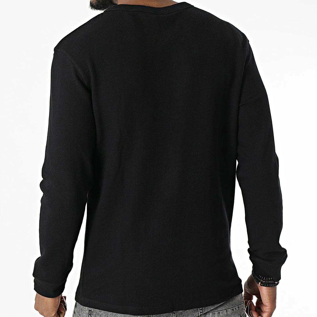 Remise ✨ Tee 👕 Shirt Manches Longues 12213918 Noir de Jack And Jones 🎉 4 Remise ✨ Tee 👕 Shirt Manches Longues 12213918 Noir de Jack And Jones 🎉 – Image 4