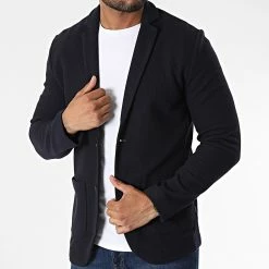 Remise 🎉 Veste Blastructure 12217160 Bleu Marine de Jack And Jones ✨