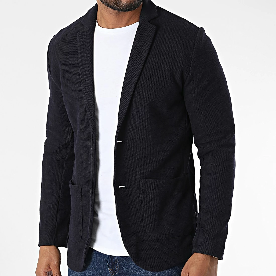 Remise 🎉 Veste Blastructure 12217160 Bleu Marine de Jack And Jones ✨ 3 Remise 🎉 Veste Blastructure 12217160 Bleu Marine de Jack And Jones ✨ – Image 3