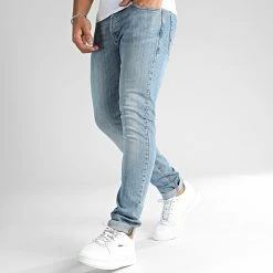 Coupon 😍 Jean Slim Glenn Original Bleu Denim de Jack And Jones ✔️ -Jack And Jones Soldes jack and jones 343005 12203510 BLUE DENIM 20221020T153501 04