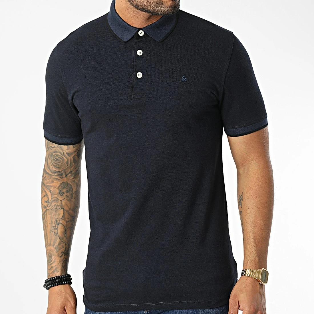 Meilleur prix 😍 Polo Manches Courtes Paulos Bleu Marine de Jack And Jones 🛒 1 Meilleur prix 😍 Polo Manches Courtes Paulos Bleu Marine de Jack And Jones 🛒
