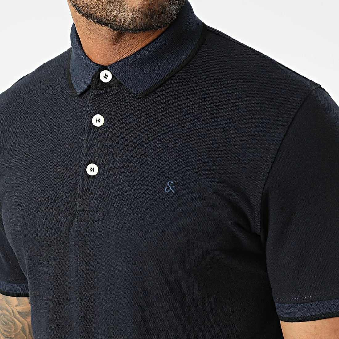 Meilleur prix 😍 Polo Manches Courtes Paulos Bleu Marine de Jack And Jones 🛒 2 Meilleur prix 😍 Polo Manches Courtes Paulos Bleu Marine de Jack And Jones 🛒 – Image 2