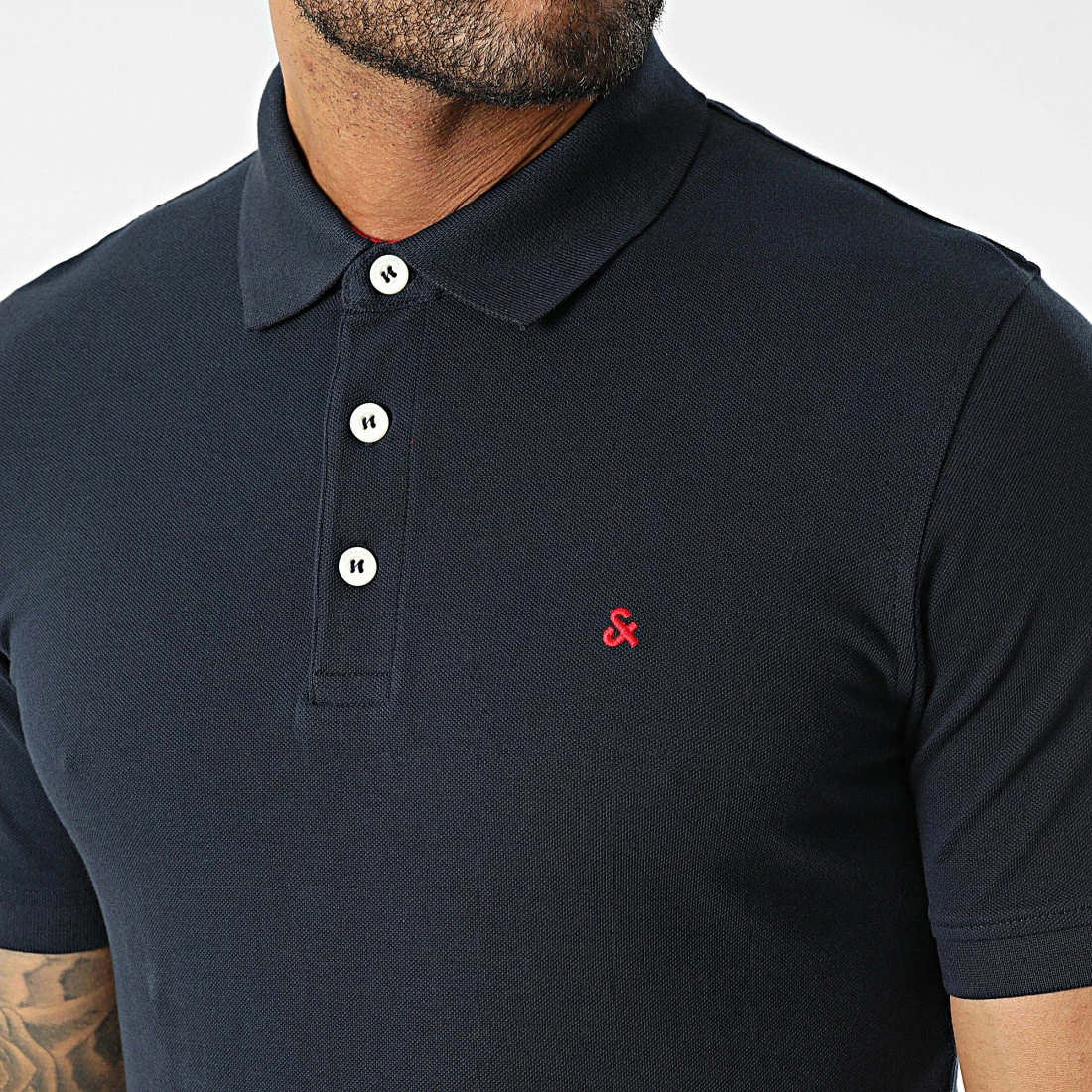 Sortie 💯 Polo Manches Courtes Paulos Bleu Marine de Jack And Jones ⭐ 2 Sortie 💯 Polo Manches Courtes Paulos Bleu Marine de Jack And Jones ⭐ – Image 2