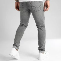 Nouveau 🛒 Jean Slim Glenn Original Gris de Jack And Jones ❤️ -Jack And Jones Soldes jack and jones 343199 12184474 GREY DENIM 20221021T095243 04