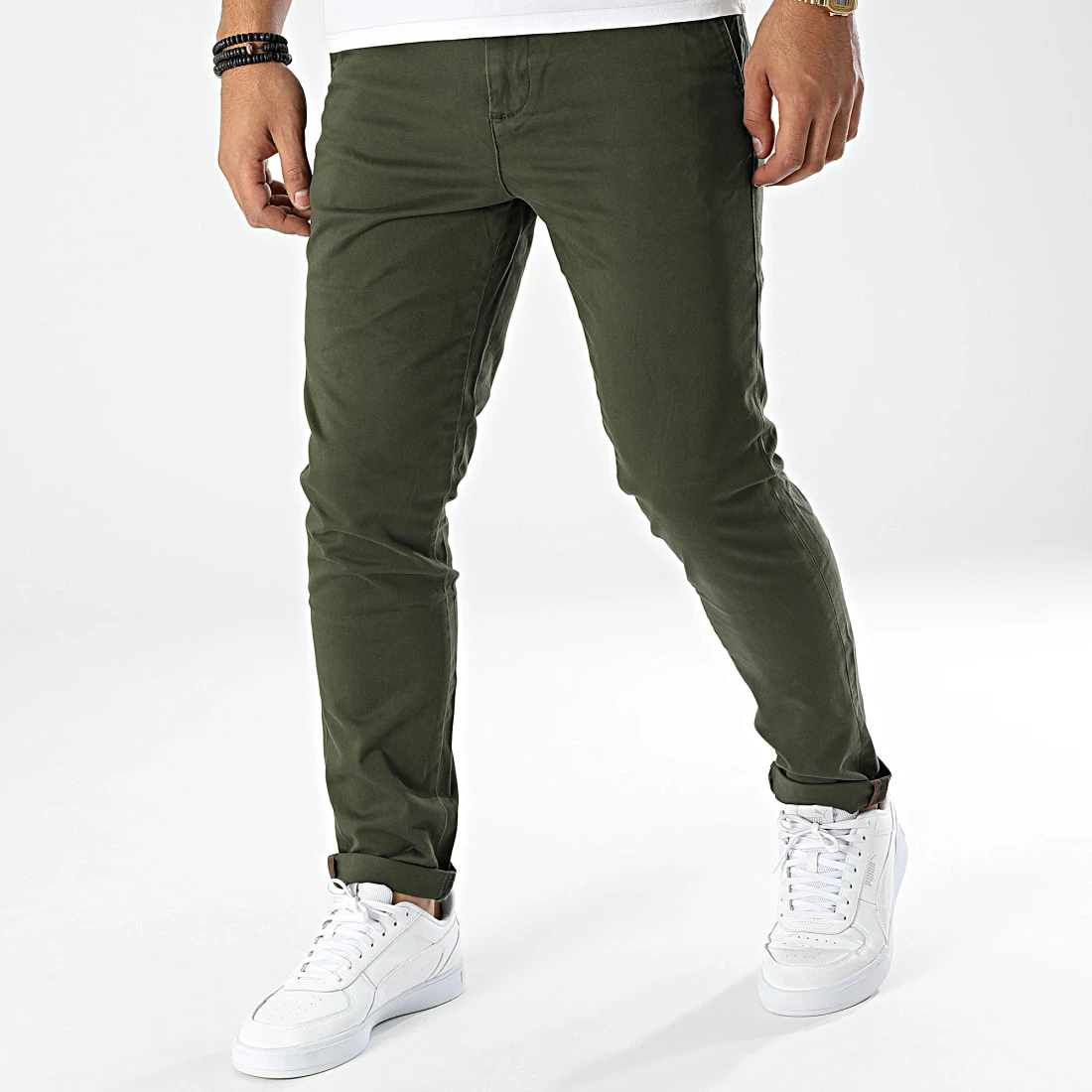 Acheter ✨ Pantalon Chino Marco Bowie Vert Kaki de Jack And Jones 🔔 1 Acheter ✨ Pantalon Chino Marco Bowie Vert Kaki de Jack And Jones 🔔