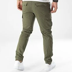 Coupon 😀 Pantalon Cargo Ace Tucker Vert Kaki de Jack And Jones 👏 -Jack And Jones Soldes jack and jones 343292 12216664 OLIVE NIGHT SOLID 20221017T150449 04