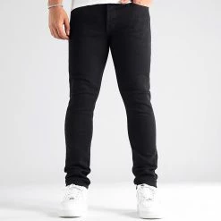Meilleur prix ❤️ Jean Slim Glenn Original Noir de Jack And Jones 🔔 -Jack And Jones Soldes jack and jones 343312 12182965 BLACK DENIM 20221014T080534 03