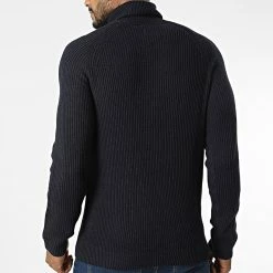 Grosses soldes ⭐ Pull Col Roulé Pannel Bleu Marine de Jack And Jones ✨ -Jack And Jones Soldes jack and jones 343541 12220816 NAVY BLAZER 20221014T143835 04