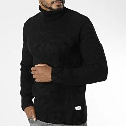 Tout neuf 🥰 Pull Col Roulé Pannel Noir de Jack And Jones 💯 -Jack And Jones Soldes jack and jones 343543 12220816 BLACK 20221014T145003 03