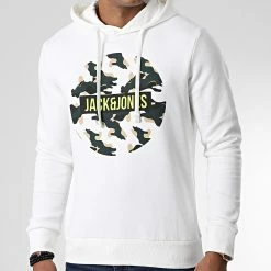 Budget 🌟 Sweat Capuche Ramp Blanc de Jack And Jones ✨ -Jack And Jones Soldes jack and jones 343573 12211503 CLOUD DANCER 20221025T150856 03