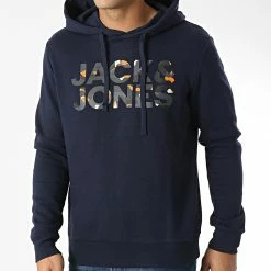 Top 10 😀 Sweat Capuche Ramp Bleu Marine de Jack And Jones 👍