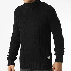 Budget 😀 Pull Col Roulé Ted Noir de Jack And Jones 🌟