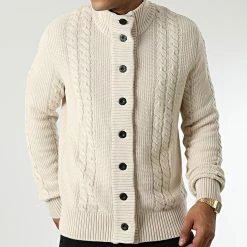 Remise ⌛ Gilet Coted Knit 12215817 Beige de Jack And Jones 😉 -Jack And Jones Soldes jack and jones 343686 12215817 MOONBEAM CARDIGAN 20221017T152600 03