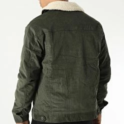 Grosses soldes 🛒 Veste Jean Col Mouton Alvin 12194295 Vert Kaki de Jack And Jones ⌛ -Jack And Jones Soldes jack and jones 343729 12194295 FOREST NIGHT 20221017T152621 04