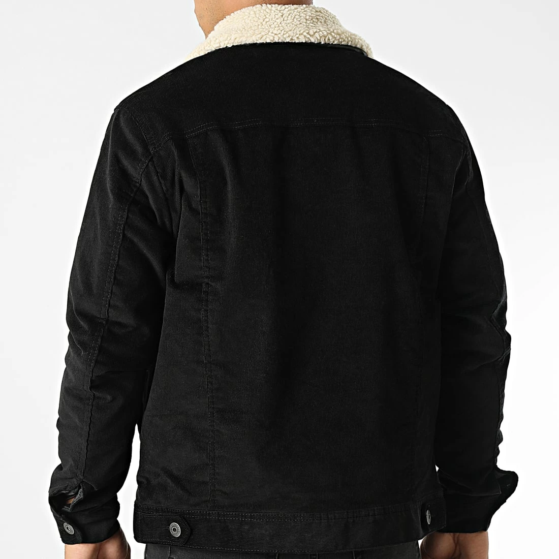 Top 10 🎁 Veste Jean Col Mouton Alvin 12194295 Noir de Jack And Jones ⌛ 4 Top 10 🎁 Veste Jean Col Mouton Alvin 12194295 Noir de Jack And Jones ⌛ – Image 4
