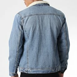 Offres 🔔 Veste Jean Col Mouton AKM 766 Bleu Wash de Jack And Jones ✨ -Jack And Jones Soldes jack and jones 343761 12220995 BLUE DENIM 20221025T151122 04