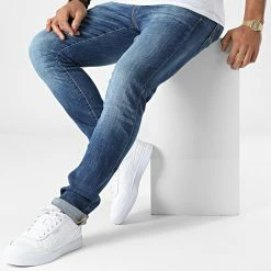 Tout neuf 😍 Jean Glenn Fox Bleu Denim de Jack And Jones ✨ -Jack And Jones Soldes jack and jones 343783 12201944 BLUE DENIM 20221027T152000 03