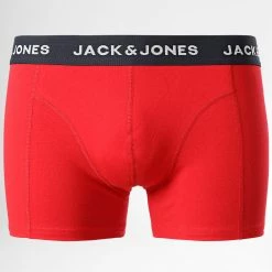 Meilleure affaire ⌛ Lot De 3 Boxers Cedric Rouge Bleu Marine Vert de Jack And Jones ✔️ -Jack And Jones Soldes jack and jones 343811 12211157 NAVY BLAZER TRUE RED 20221020T155855 04