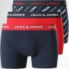 Acheter 👍 Lot De 3 Boxers Brand Bleu Marine Rouge de Jack And Jones 🎉