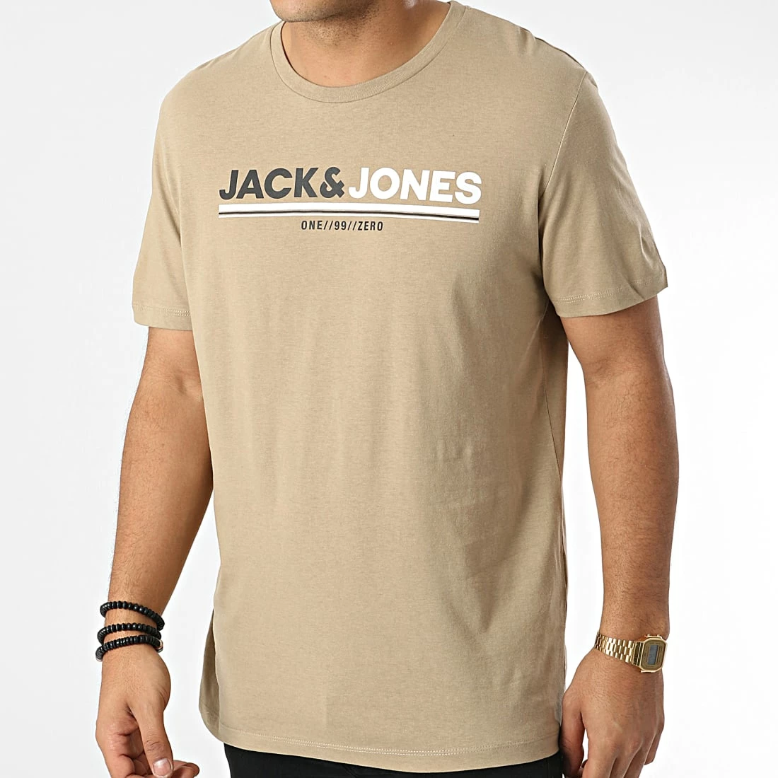 Top 10 ✔️ Tee 👚 Shirt Frederik Camel de Jack And Jones 💯 3 Top 10 ✔️ Tee 👚 Shirt Frederik Camel de Jack And Jones 💯 – Image 3