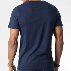 Sortie ⭐ Tee 👕 Shirt Frederik Bleu Marine de Jack And Jones ⭐ -Jack And Jones Soldes jack and jones 343819 12219841 NAVY BLAZER 20221024T155840 04