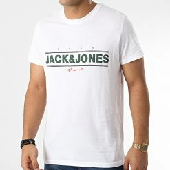 Meilleure vente ⭐ Tee 👕 Shirt Friday Blanc de Jack And Jones 😉