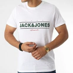 Meilleure vente ⭐ Tee 👕 Shirt Friday Blanc de Jack And Jones 😉 -Jack And Jones Soldes jack and jones 343942 12228678 BRIGHT WHITE 20221024T152828 03