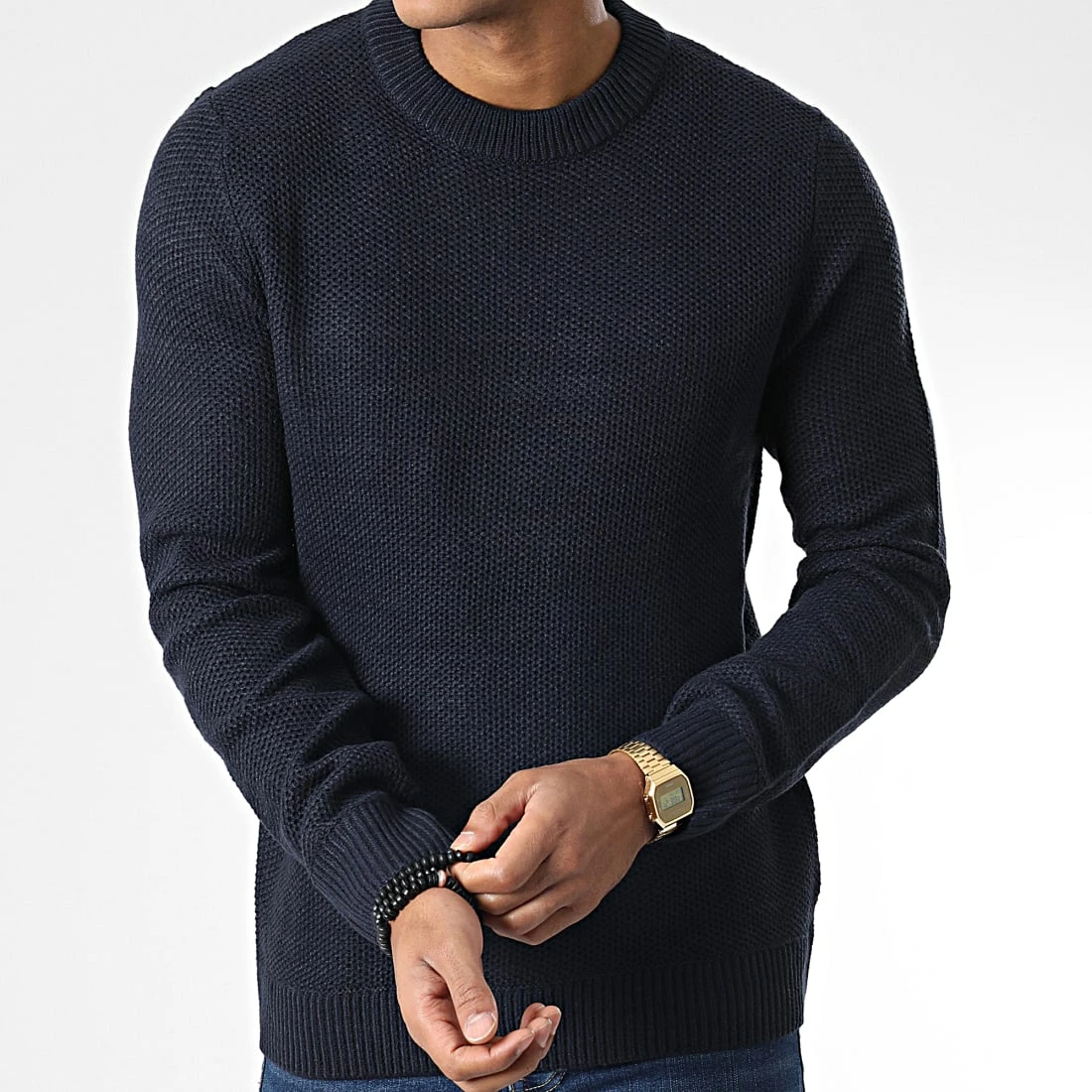 Remise ✨ Pull Blake Bleu Marine de Jack And Jones ⌛ 3 Remise ✨ Pull Blake Bleu Marine de Jack And Jones ⌛ – Image 3