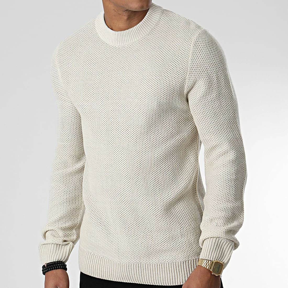 Promo 🎁 Pull Blake Beige de Jack And Jones 💯 1 Promo 🎁 Pull Blake Beige de Jack And Jones 💯