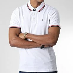 Budget 🎁 Polo Manches Courtes Paulos Blanc de Jack And Jones 😉 6 Budget 🎁 Polo Manches Courtes Paulos Blanc de Jack And Jones 😉 -Jack And Jones Soldes jack and jones 344082 12136668 WHITE PLAY 20221024T155553 03