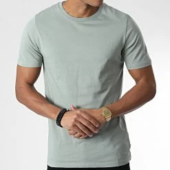 Tout neuf ❤️ Tee 👕 Shirt Organic Basic Vert Kaki de Jack And Jones 🌟 -Jack And Jones Soldes jack and jones 344095 12156101 SLATE GRAY 20221025T151706 03