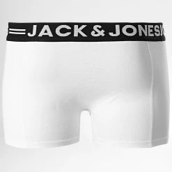 Bon marché 😀 Lot De 3 Boxers Sense Blanc de Jack And Jones 🧨 -Jack And Jones Soldes jack and jones 344123 12081832 WHITE 20221109T150706 03