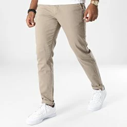 Sortie 🧨 Lot De 2 Pantalons Chino Marco Dave Beige Bleu Marine de Jack And Jones 🌟 -Jack And Jones Soldes jack and jones 344154 12180705 BEIGE NAVY 20221025T152851 04