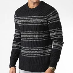 De gros ❤️ Pull Sporty Noir de Jack And Jones 😍