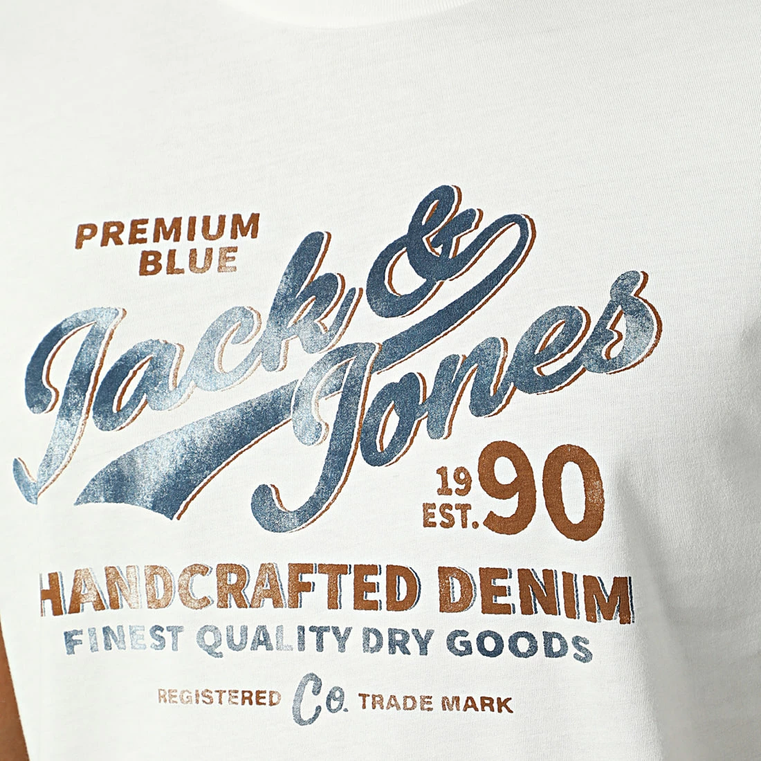 De gros 🌟 Tee 👕 Shirt Booster Blanc de Jack And Jones 😉 2 De gros 🌟 Tee 👕 Shirt Booster Blanc de Jack And Jones 😉 – Image 2