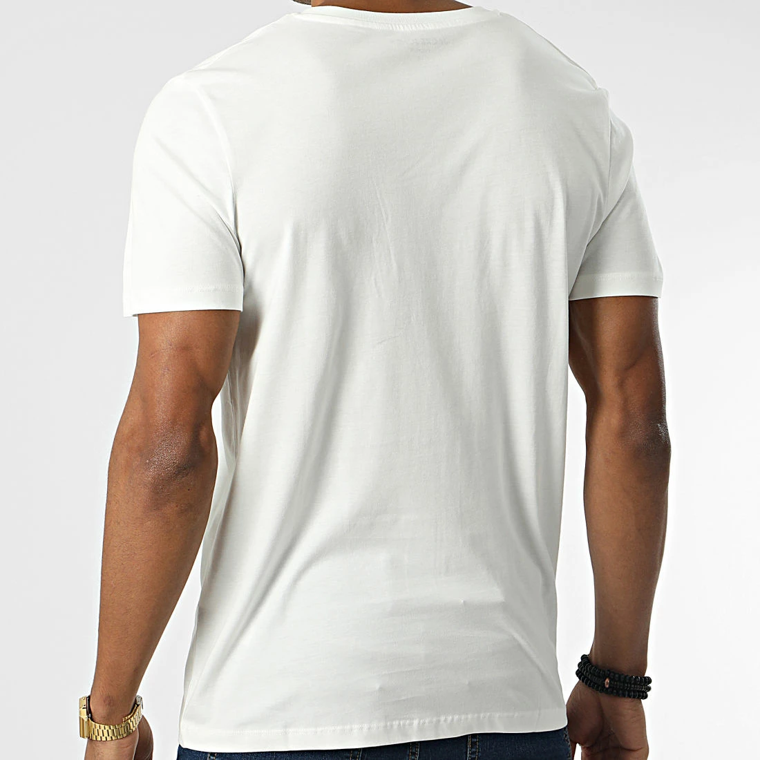 De gros 🌟 Tee 👕 Shirt Booster Blanc de Jack And Jones 😉 4 De gros 🌟 Tee 👕 Shirt Booster Blanc de Jack And Jones 😉 – Image 4