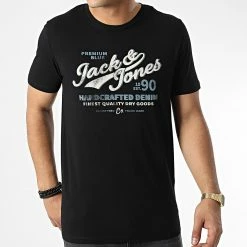 Remise 👏 Tee 👕 Shirt Booster Noir de Jack And Jones 😍