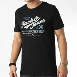 Remise 👏 Tee 👕 Shirt Booster Noir de Jack And Jones 😍 -Jack And Jones Soldes jack and jones 344566 12227219 BLACK 20221027T160024 03