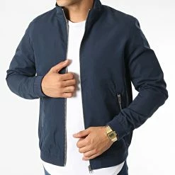 Meilleure affaire ✔️ Veste Zippée Rush Harrington Bleu Marine de Jack And Jones 👏